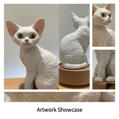 Customized Full Body Pet Statues Premium Custom Pet Statue Work Of Art Handmade Pet Memorial Statue - Memorable Pets -  - 