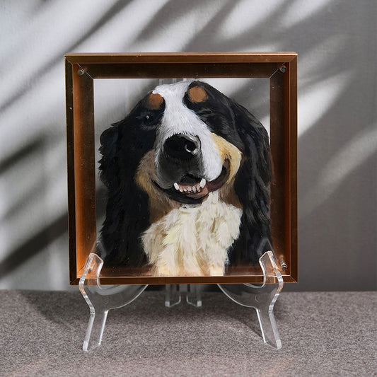 Pet 3d Stereoscopic Portraits Hand Painted Pet Memorial Portraits Premium Customized Souvenirs For Pets Suitable for all animals/pets - Memorable Pets -  - 