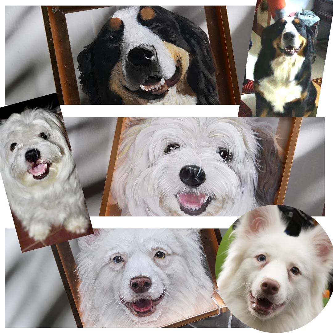 Pet 3d Stereoscopic Portraits Hand Painted Pet Memorial Portraits Premium Customized Souvenirs For Pets Suitable for all animals/pets - Memorable Pets -  - 
