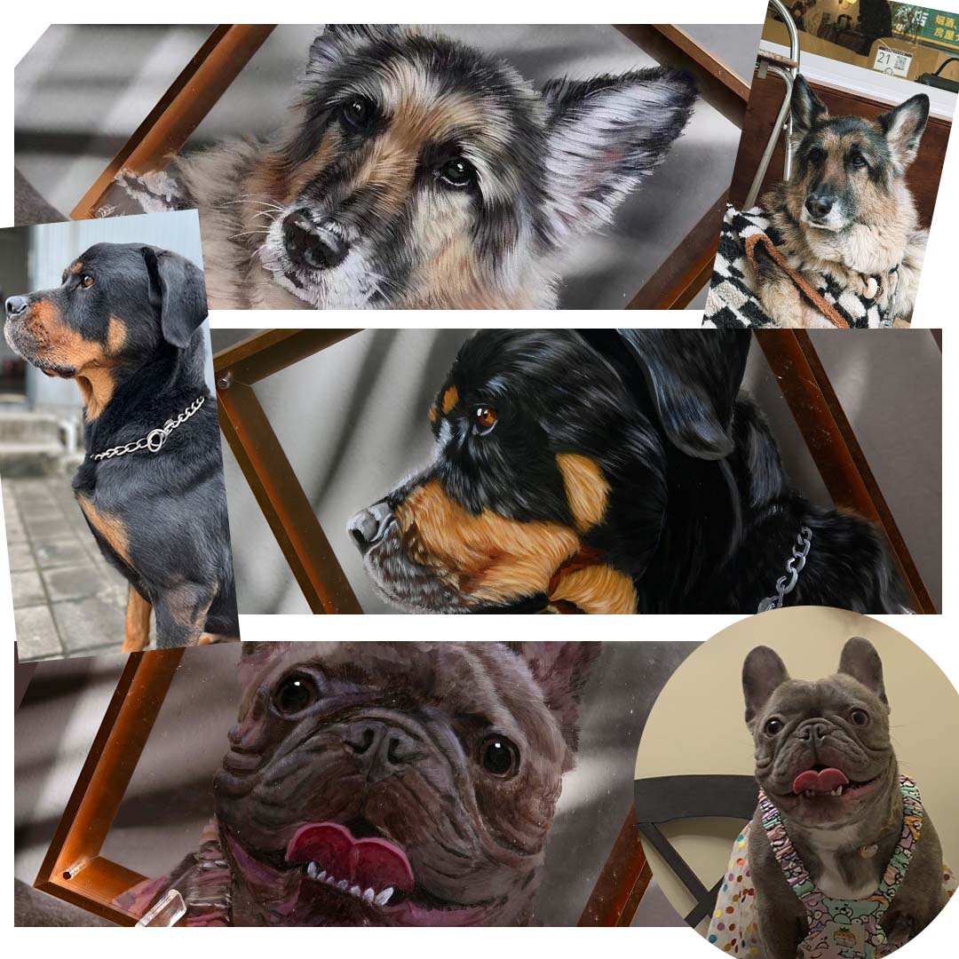Pet 3d Stereoscopic Portraits Hand Painted Pet Memorial Portraits Premium Customized Souvenirs For Pets Suitable for all animals/pets - Memorable Pets -  - 