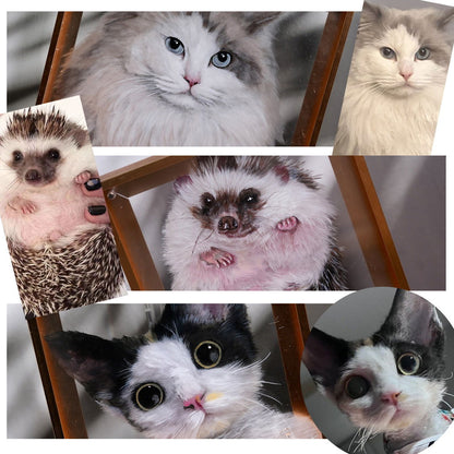 Pet 3d Stereoscopic Portraits Hand Painted Pet Memorial Portraits Premium Customized Souvenirs For Pets Suitable for all animals/pets - Memorable Pets -  - 