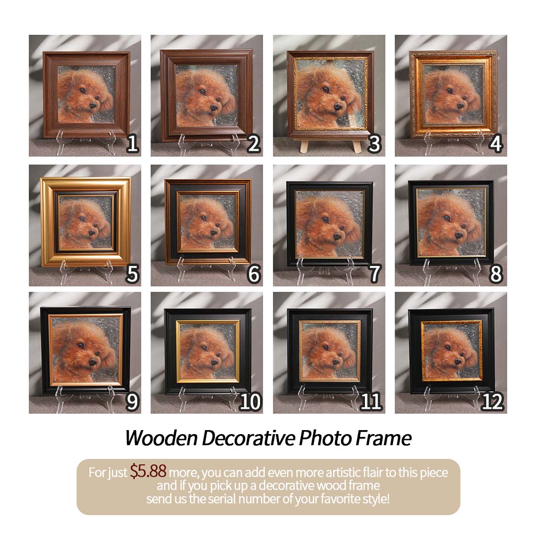 Pet 3d Stereoscopic Portraits Hand Painted Pet Memorial Portraits Premium Customized Souvenirs For Pets Suitable for all animals/pets - Memorable Pets -  - 