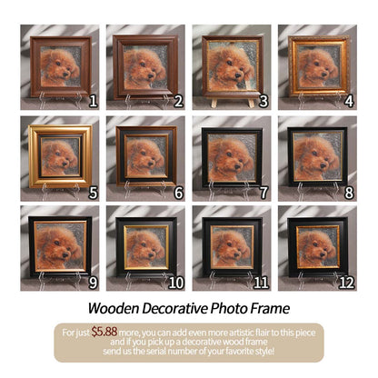 Pet 3d Stereoscopic Portraits Hand Painted Pet Memorial Portraits Premium Customized Souvenirs For Pets Suitable for all animals/pets - Memorable Pets -  - 