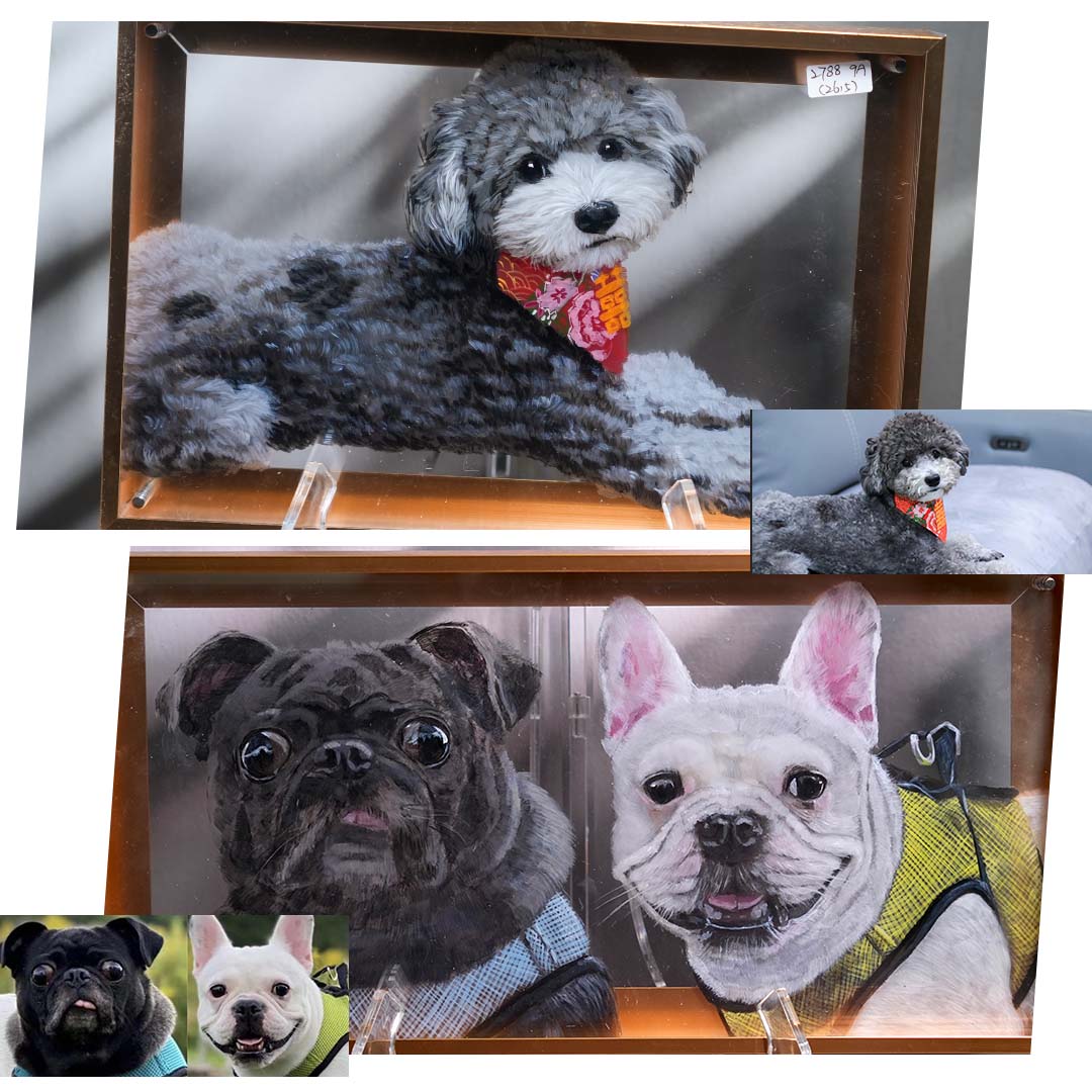 Pet 3d Stereoscopic Portraits Pet Memorial Portraits Hand Painted Suitable For Multiple Pets Suitable for all animals/pets - Memorable Pets -  - 