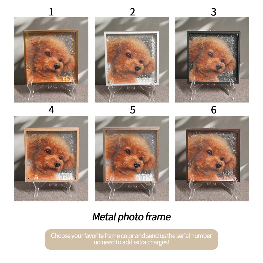 Pet 3d Stereoscopic Portraits Pet Memorial Portraits Hand Painted Suitable For Multiple Pets Suitable for all animals/pets - Memorable Pets -  - 