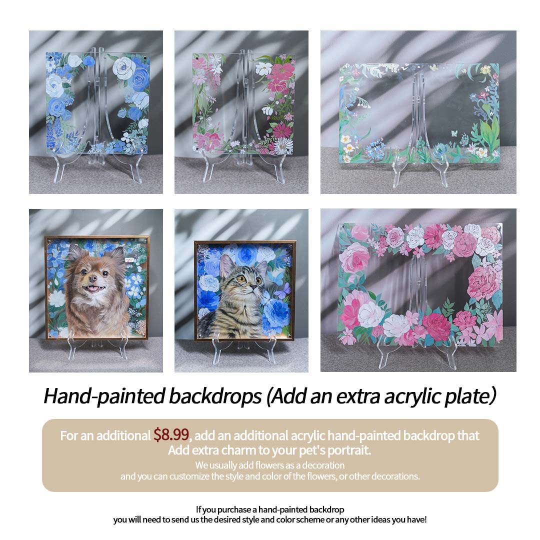 Pet 3d Stereoscopic Portraits Pet Memorial Portraits Hand Painted Suitable For Multiple Pets Suitable for all animals/pets - Memorable Pets -  - 