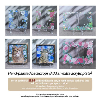 Pet 3d Stereoscopic Portraits Pet Memorial Portraits Hand Painted Suitable For Multiple Pets Suitable for all animals/pets - Memorable Pets -  - 