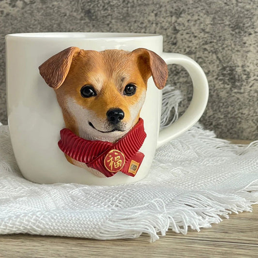 Premium Custom Pet Statue Work Of Art Handmade Pet Memorial Statue Mug - Memorable Pets -  - 