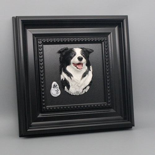 Premium Custom Pet Statue Work Of Art Handmade Pet Memorial Statue Pet Customized Framed Work Of Art - Memorable Pets -  - 